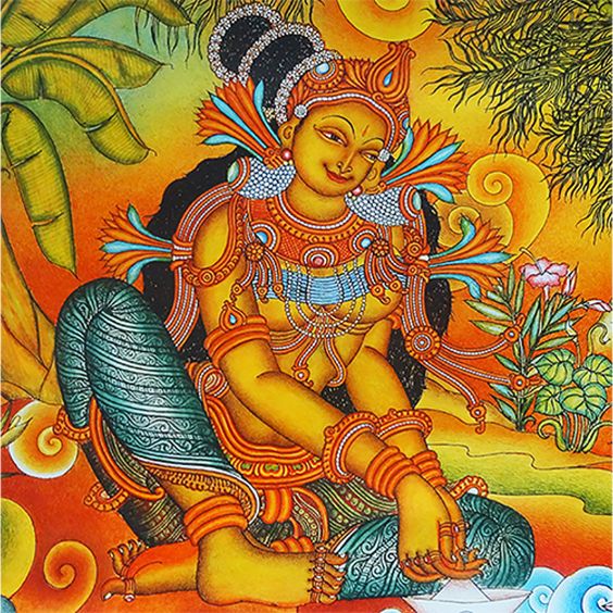 Kerala Mural Paintings Lavis Art Gallery   KERALA MURAL 2 